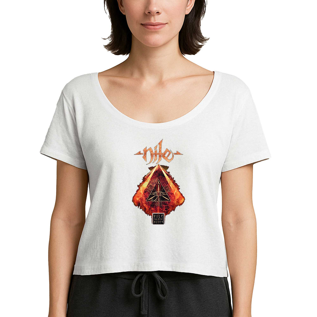 Nile Vile Nilotic Rites Beyaz Kadın Tişört