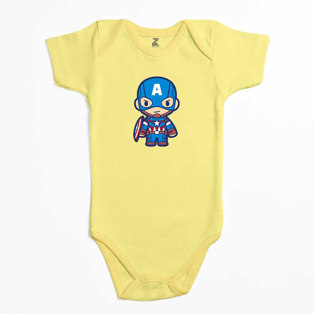 Captain America Animation Renkli Bebek Body Zıbın