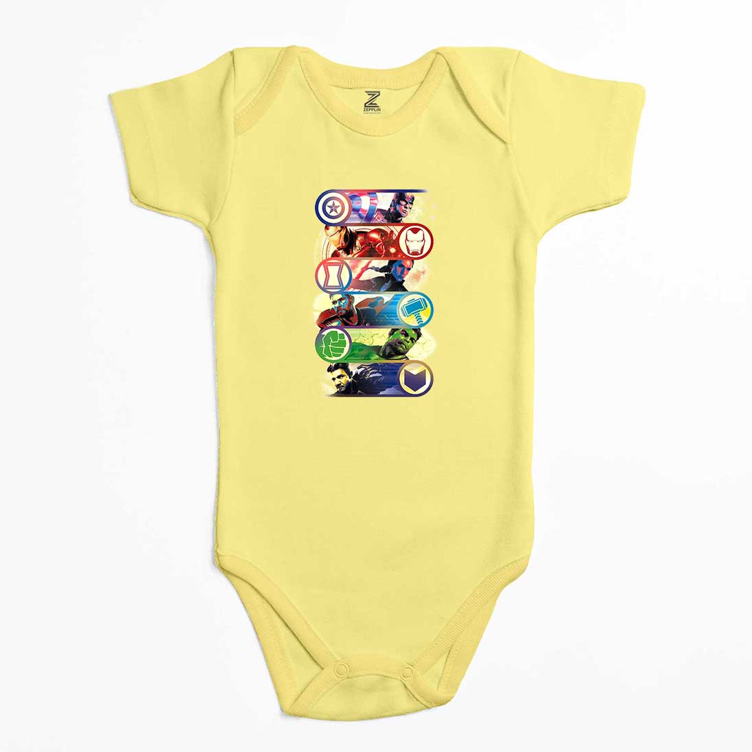 Marvel Heroes Renkli Bebek Body Zıbın