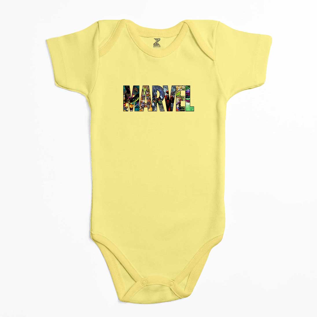 Marvel Heroes in Post Renkli Bebek Body Zıbın