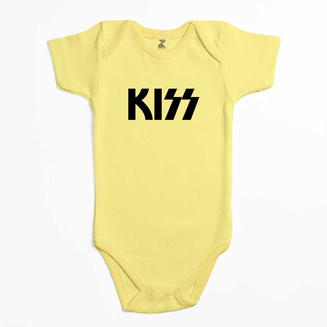 Kiss Logo 2 Renkli Bebek Body Zıbın