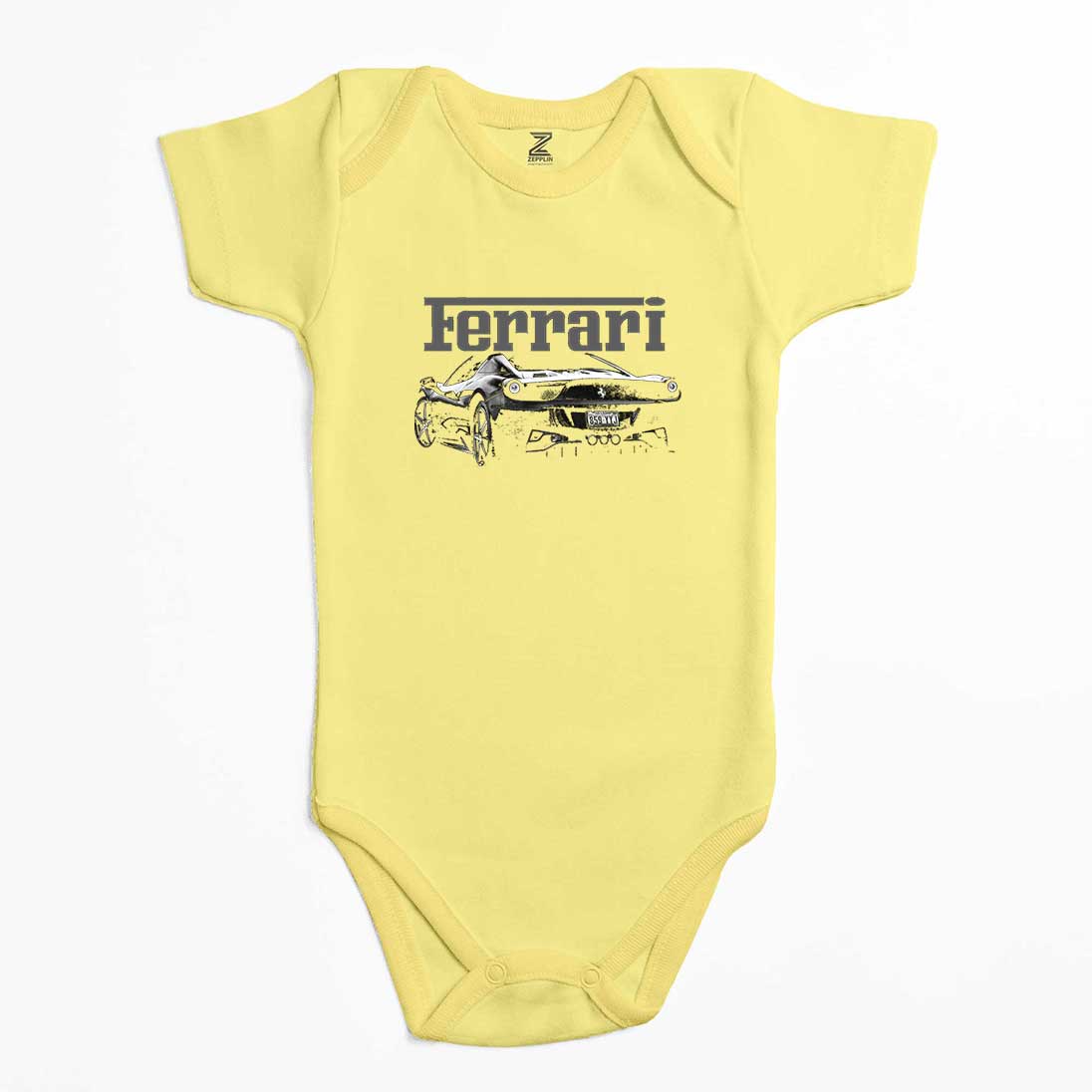 Ferrari Ghost Renkli Bebek Body Zıbın