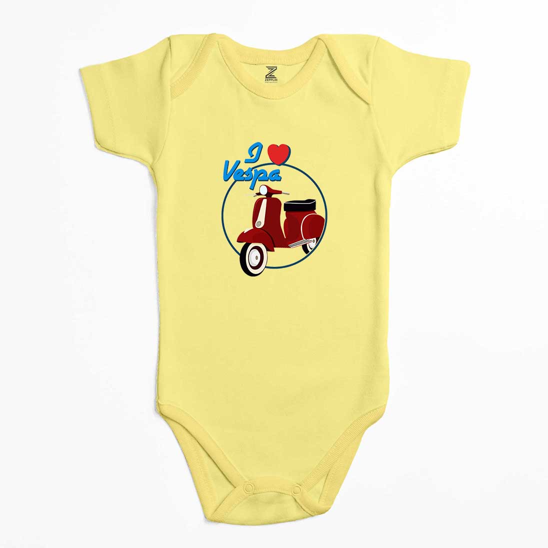 Vespa I Love Renkli Bebek Body Zıbın