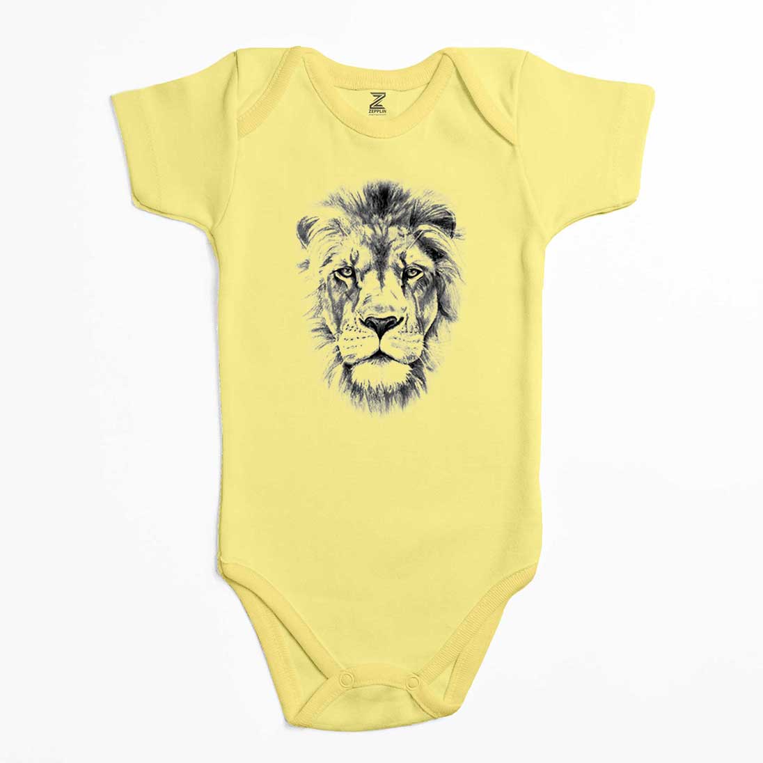 Lion Face Renkli Bebek Body Zıbın