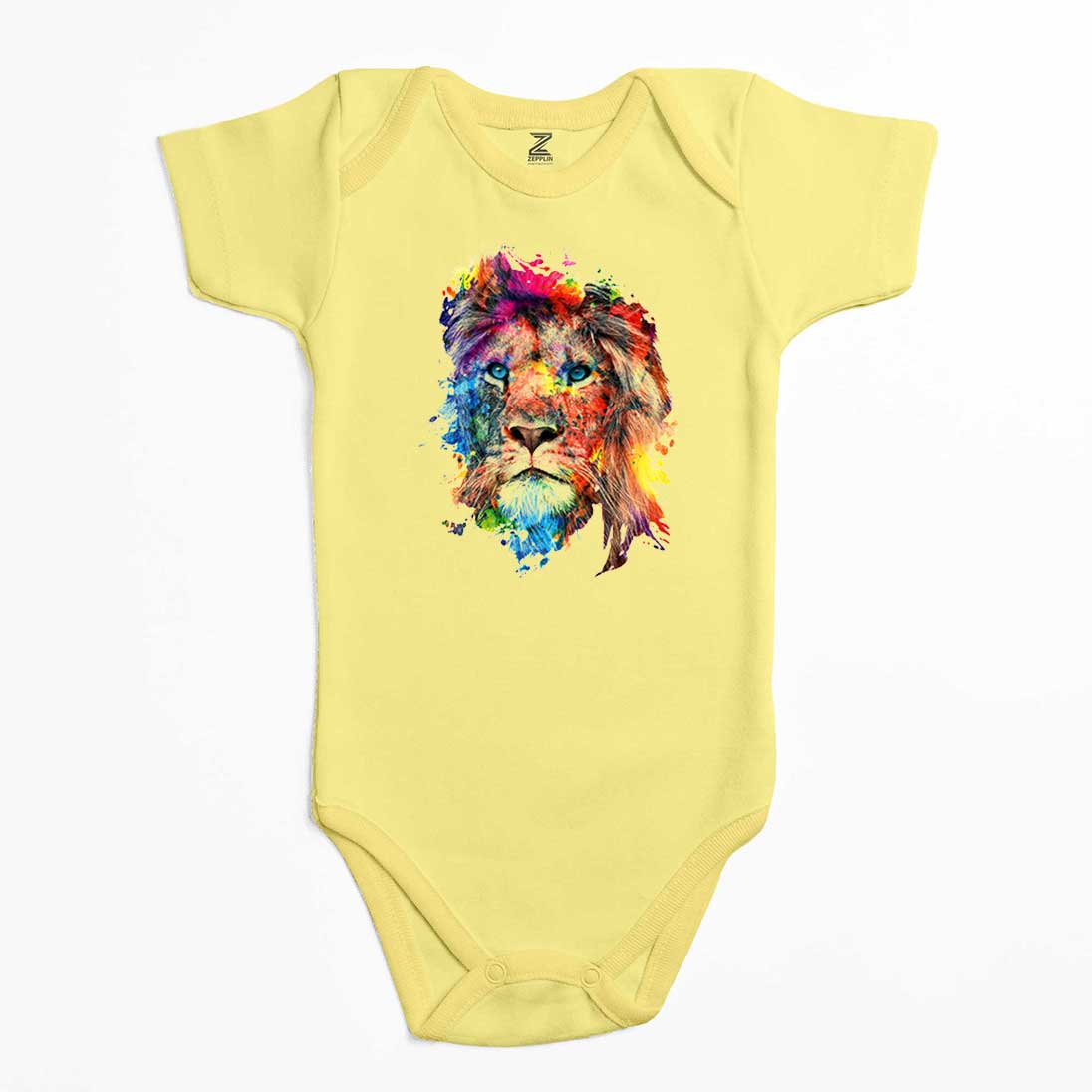 Lion Rainbow Renkli Bebek Body Zıbın