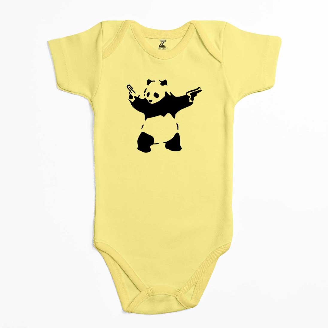 Panda Guns Renkli Bebek Body Zıbın