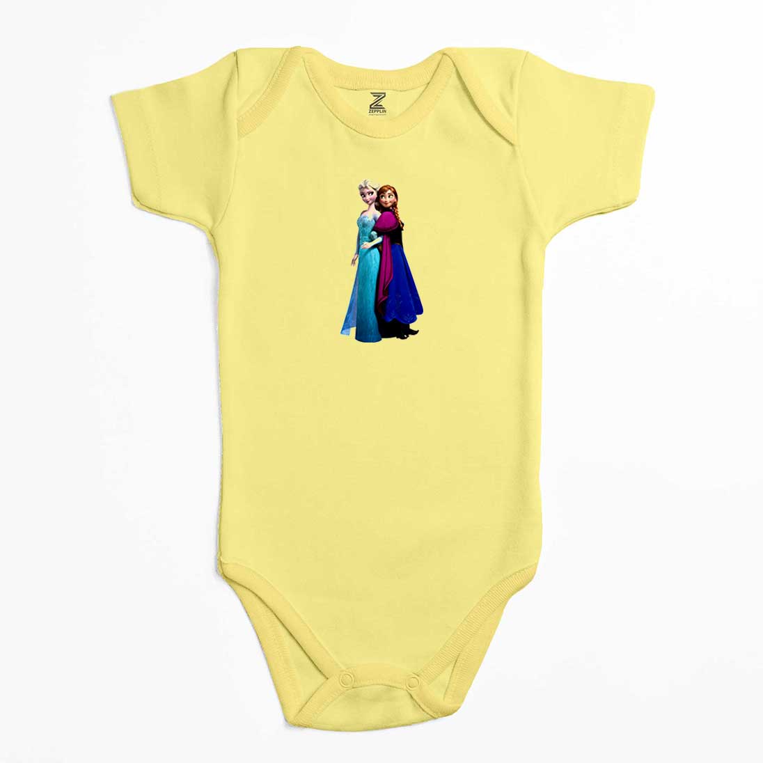 Karlar Ülkesi Elsa ve Anna Renkli Bebek Body Zıbın