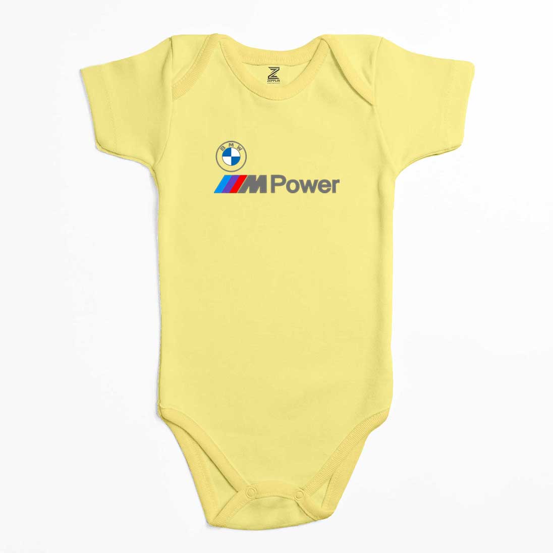 BMW Logo M Power Yazı Renkli Bebek Body Zıbın