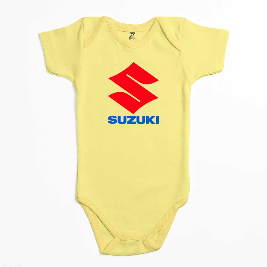 Suzuki Logo Text Renkli Bebek Body Zıbın