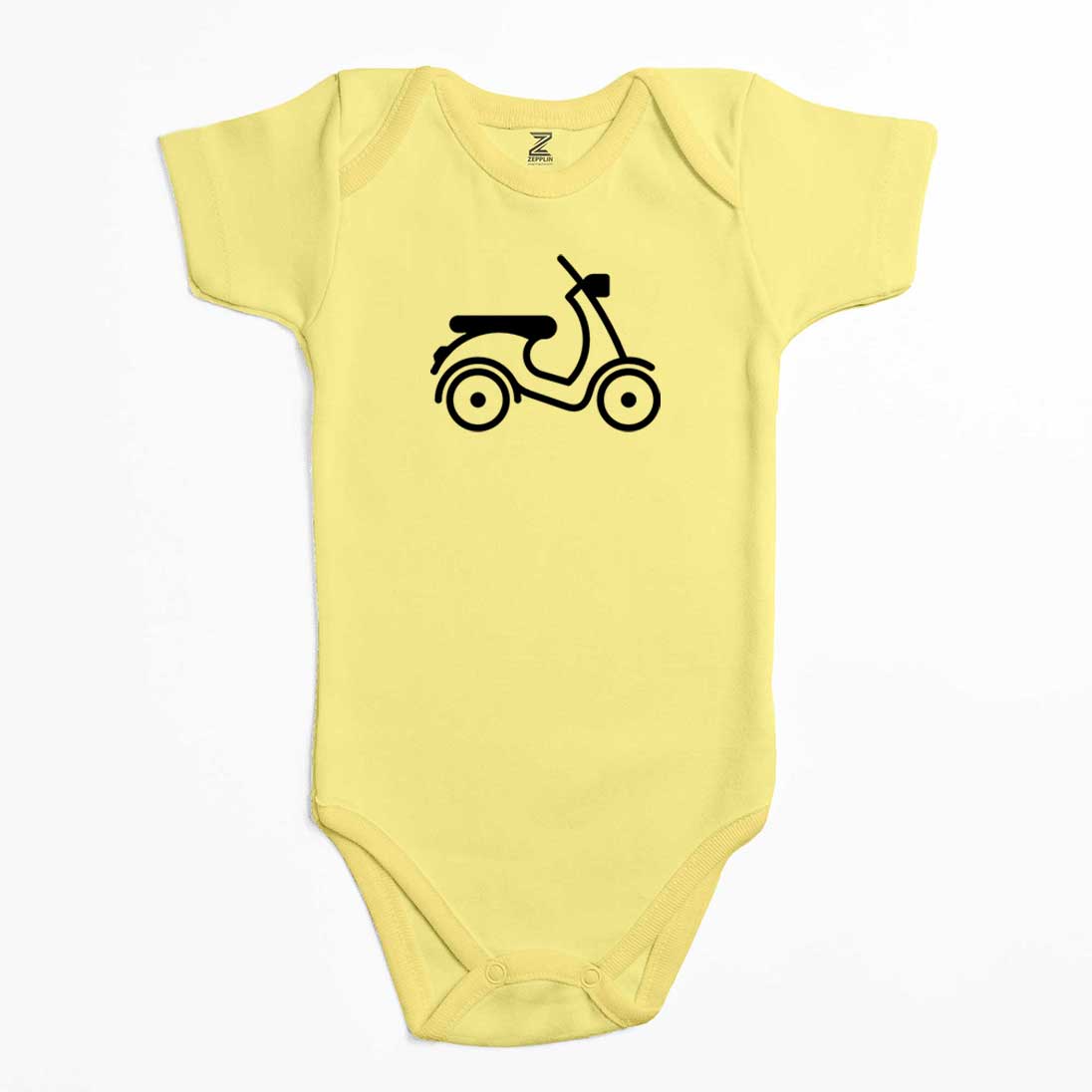 Vespa Scotter Siluet Renkli Bebek Body Zıbın