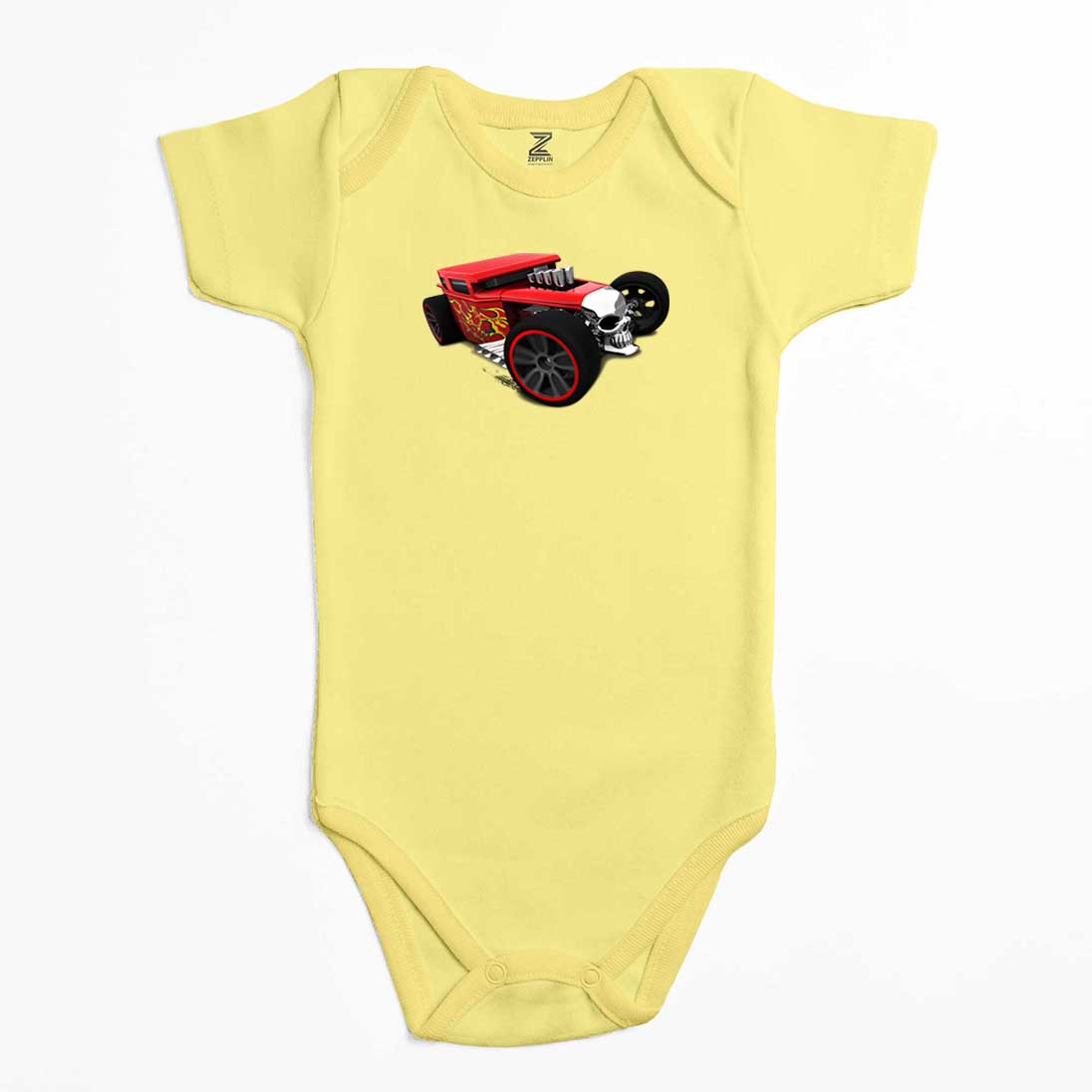 HOT WHEELS Skull Car Renkli Bebek Body Zıbın