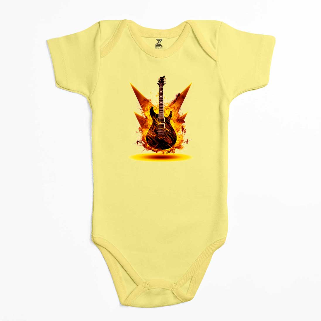 Classic Guitar Yellow Fire Renkli Bebek Body Zıbın