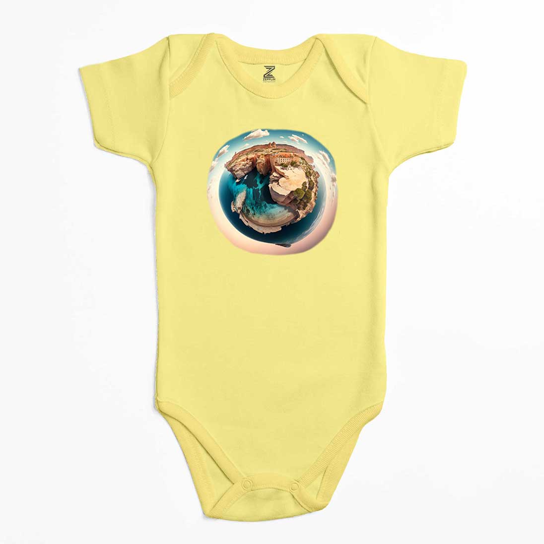 Planet Renkli Bebek Body Zıbın