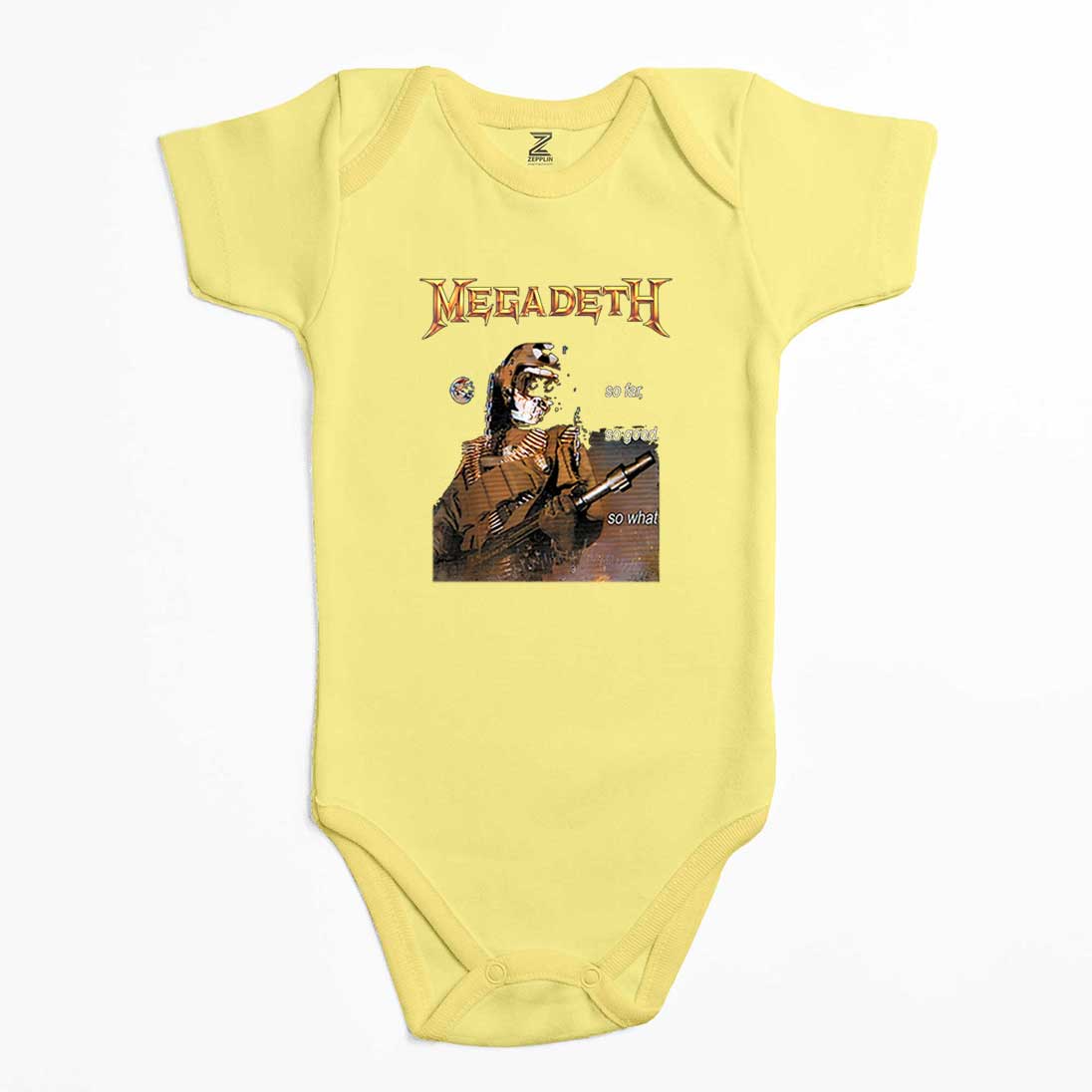 Megadeth So Far So Good Renkli Bebek Body Zıbın