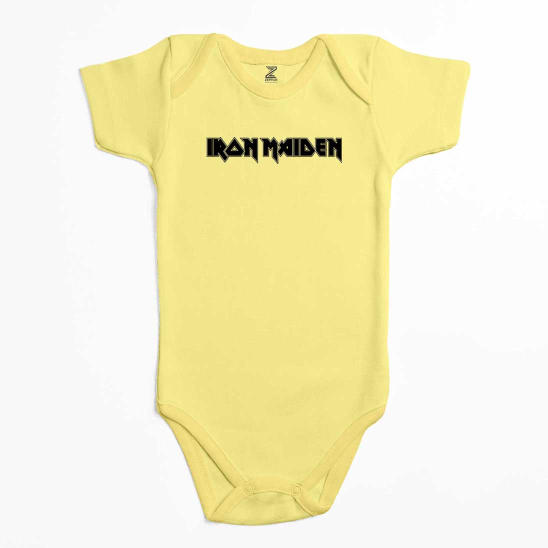 Iron Maiden Black Text Renkli Bebek Body Zıbın