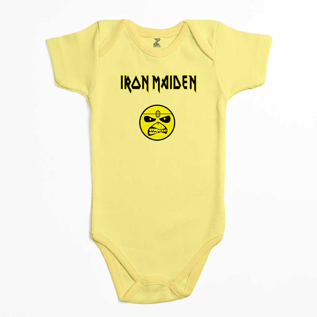 Iron Maiden Face Renkli Bebek Body Zıbın