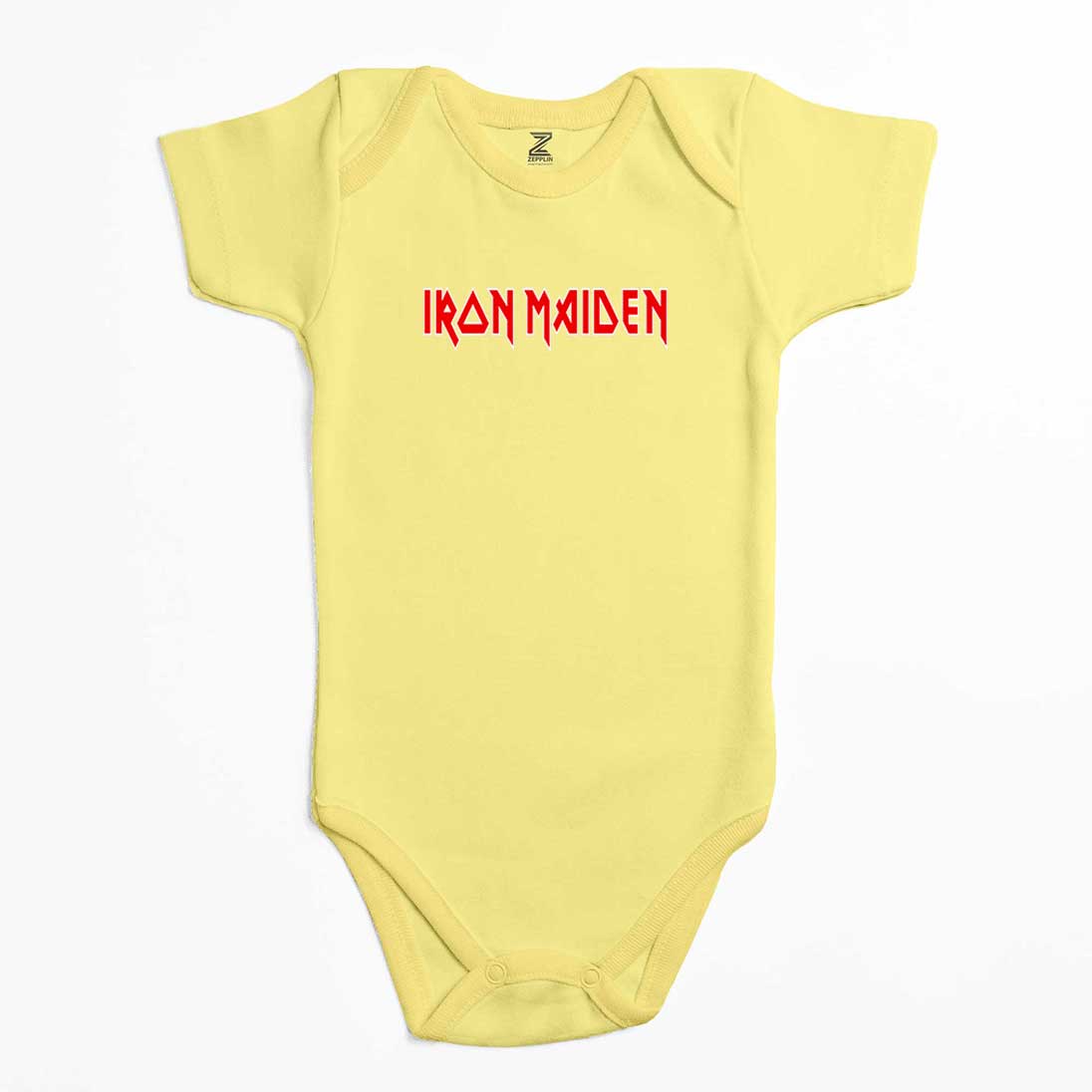 Iron maiden Red Text Renkli Bebek Body Zıbın