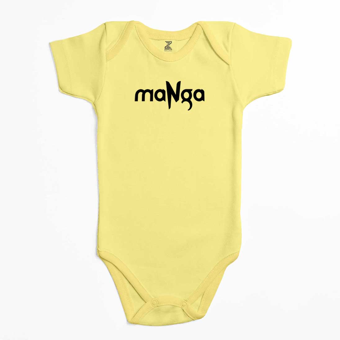 MaNga Black Yazı Renkli Bebek Body Zıbın