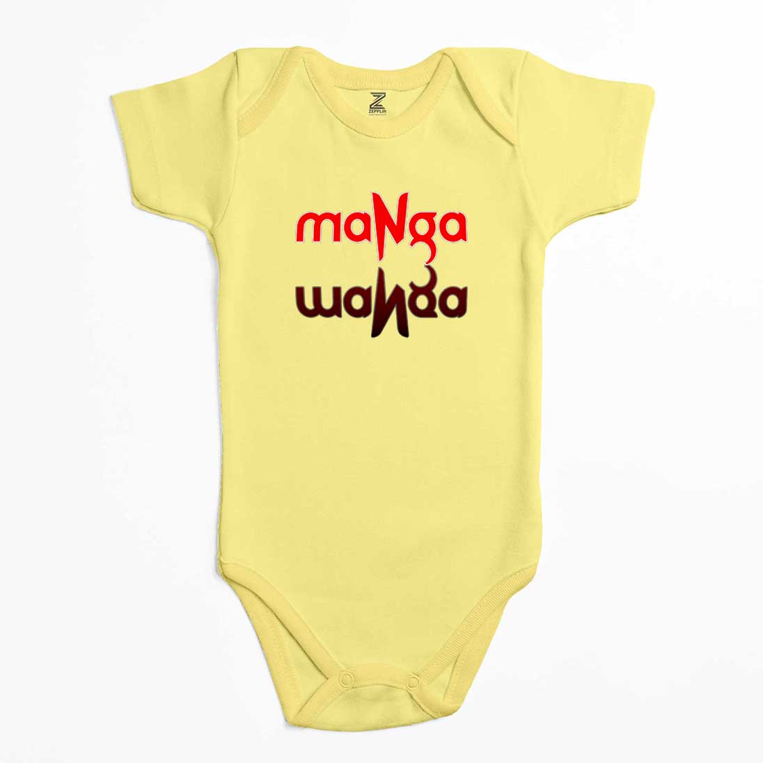 MaNga Yazı Yansıması Renkli Bebek Body Zıbın