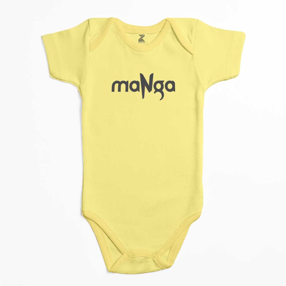 MaNga Yazı Renkli Bebek Body Zıbın