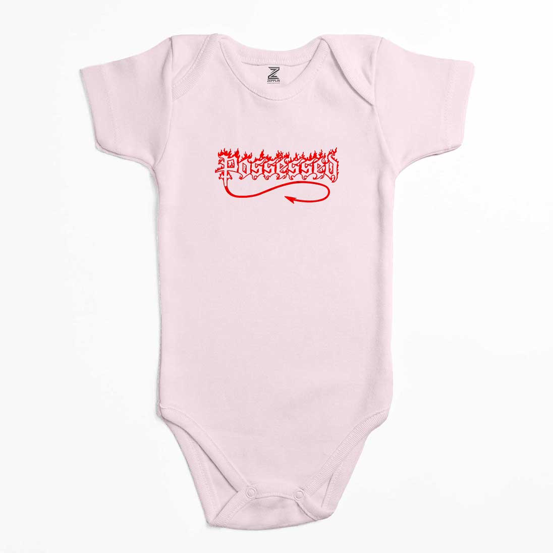 Possessed Red Logo Renkli Bebek Body Zıbın