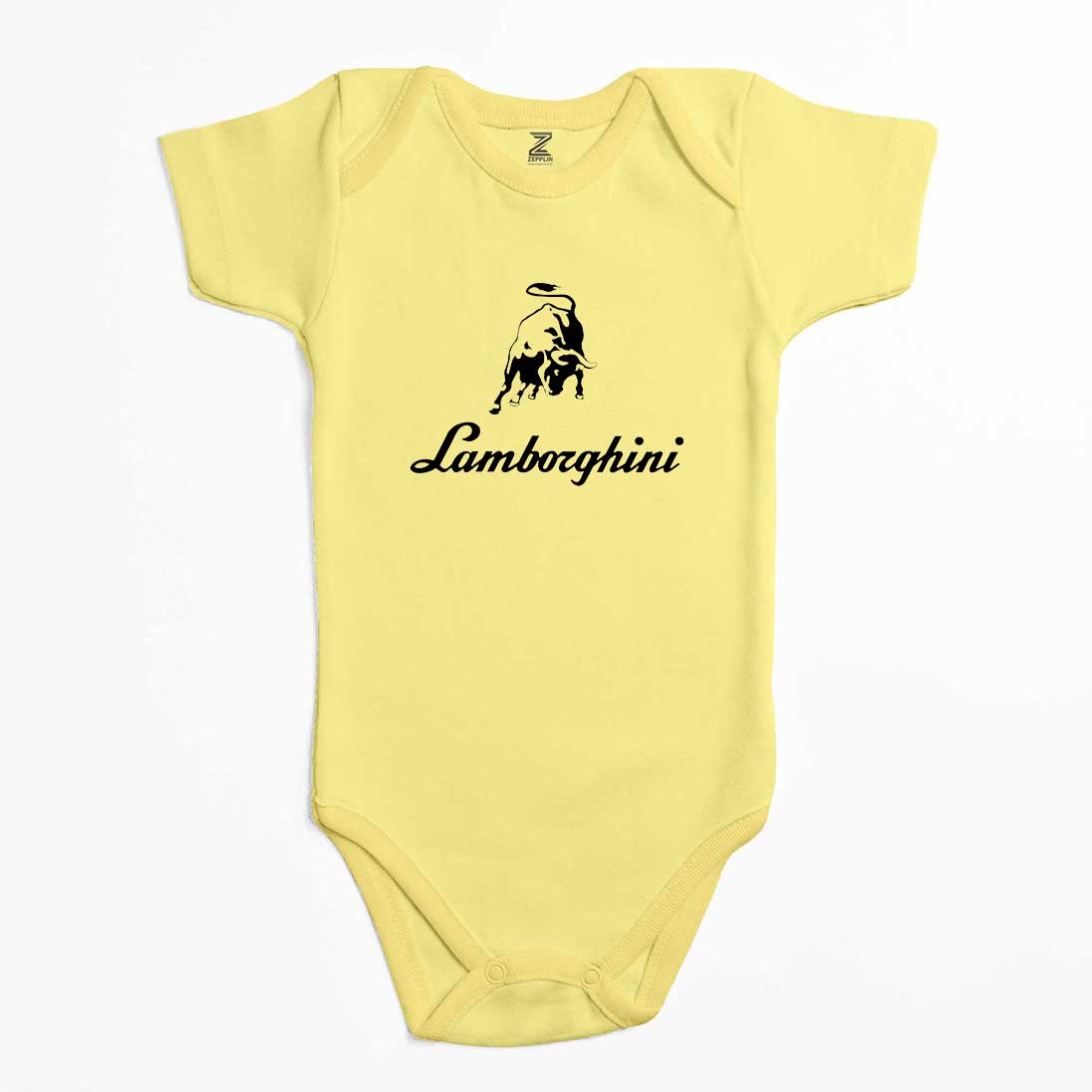 Lamborghini Text Logo Renkli Bebek Body Zıbın