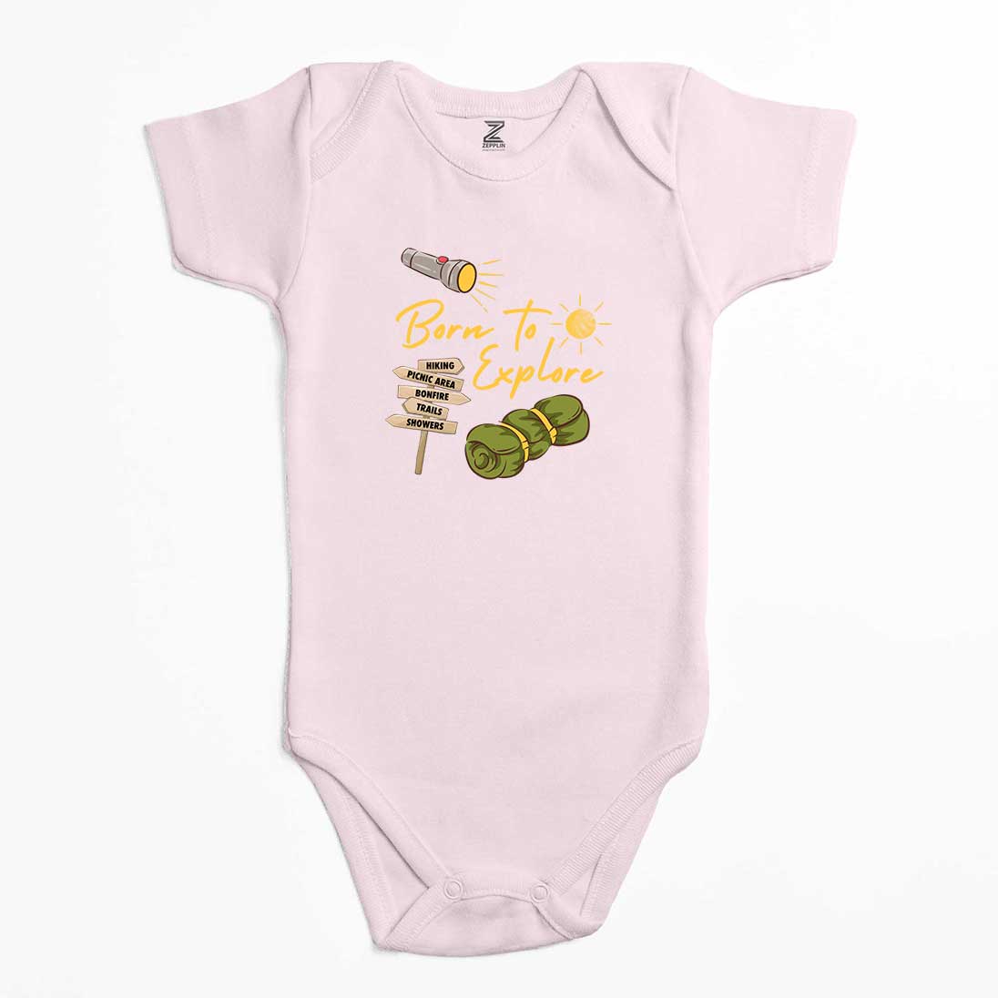 Born To Explore Renkli Bebek Body Zıbın