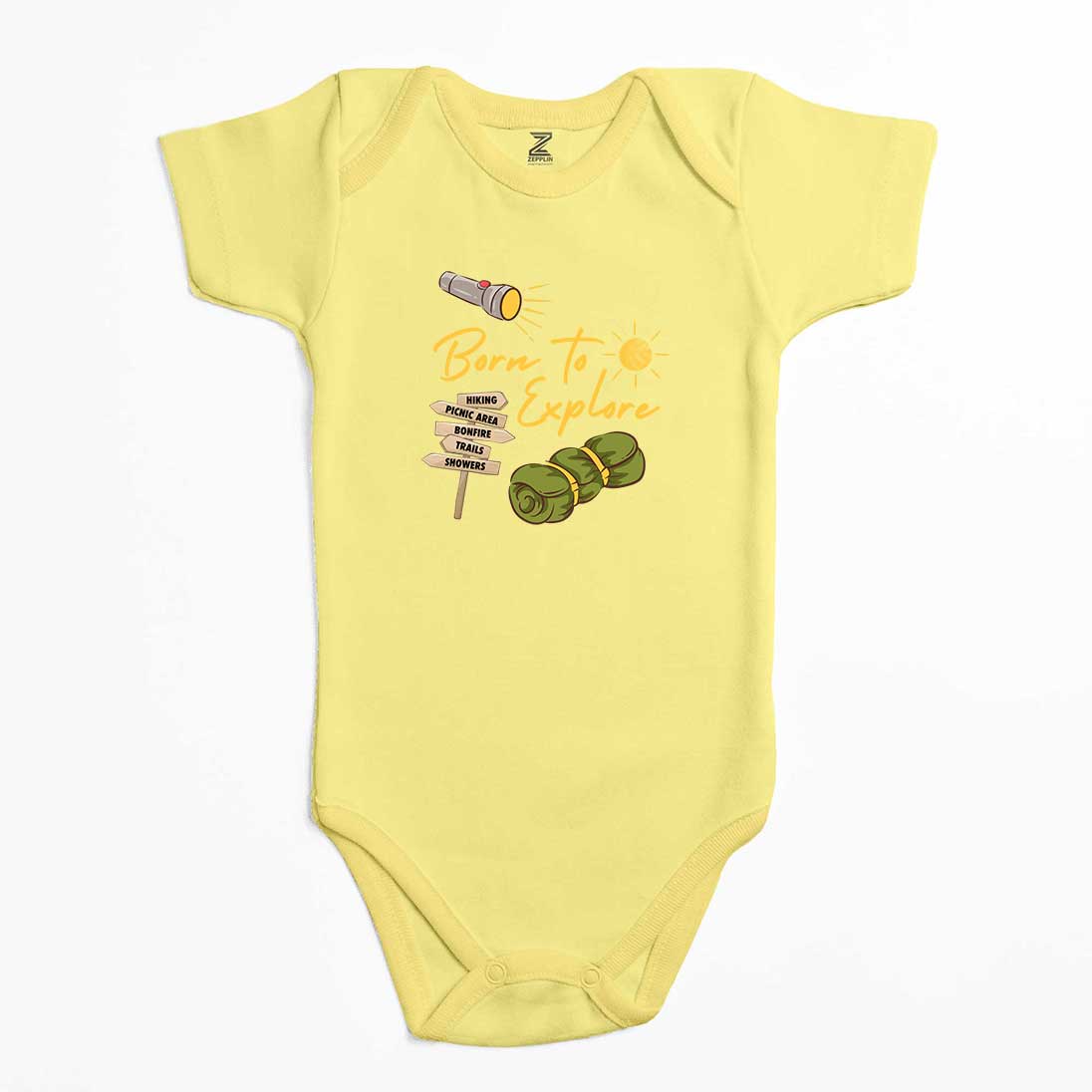 Born To Explore Renkli Bebek Body Zıbın