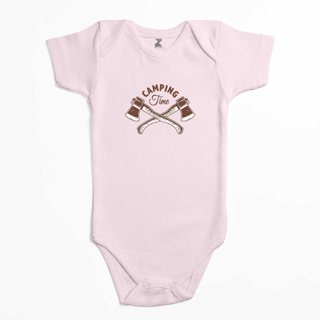 Camping Time Renkli Bebek Body Zıbın