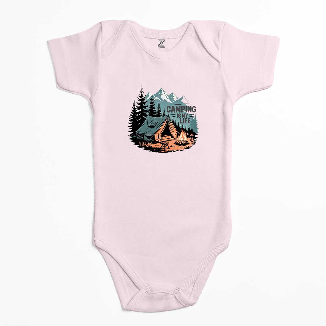 Camp Is My Life Renkli Bebek Body Zıbın
