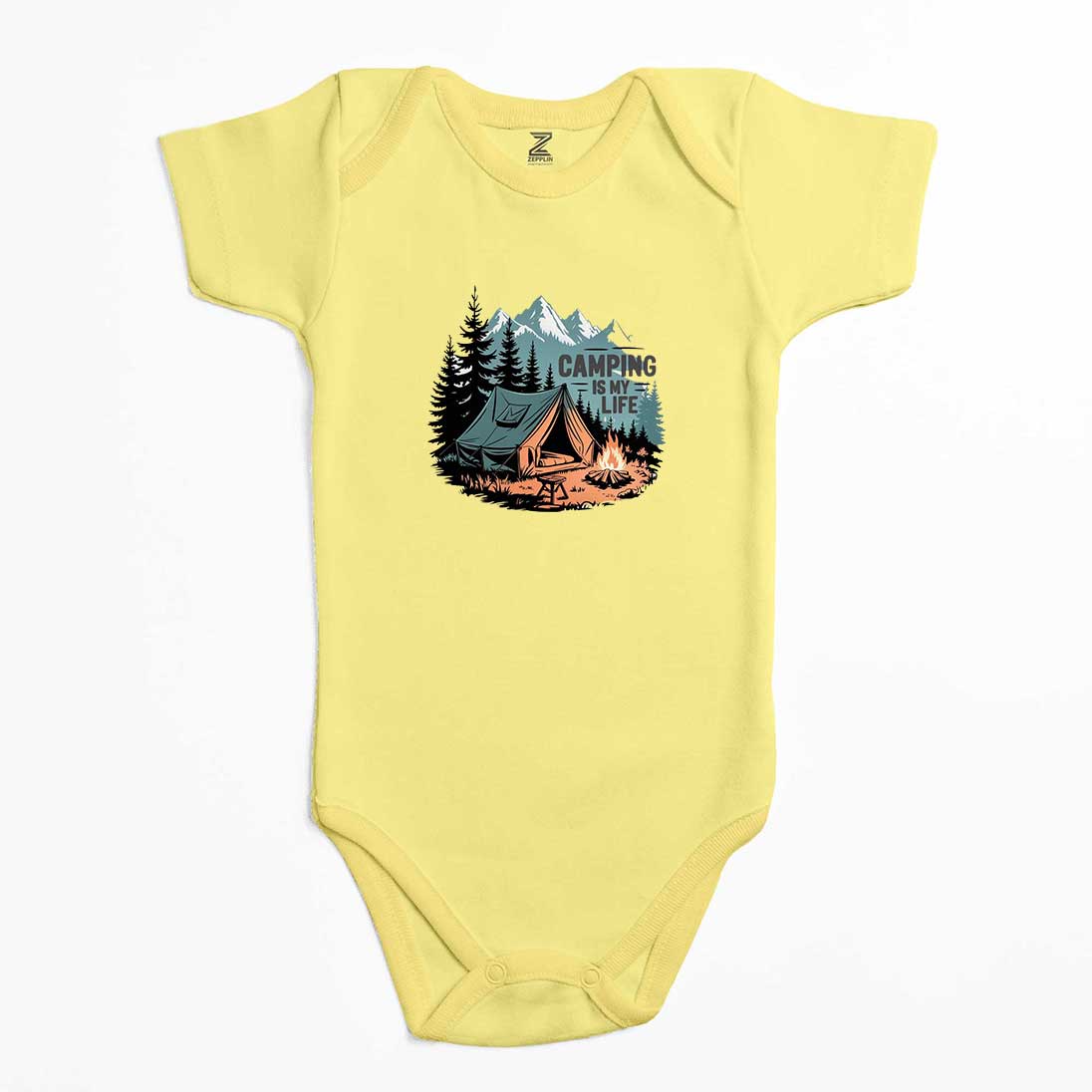 Camp Is My Life Renkli Bebek Body Zıbın