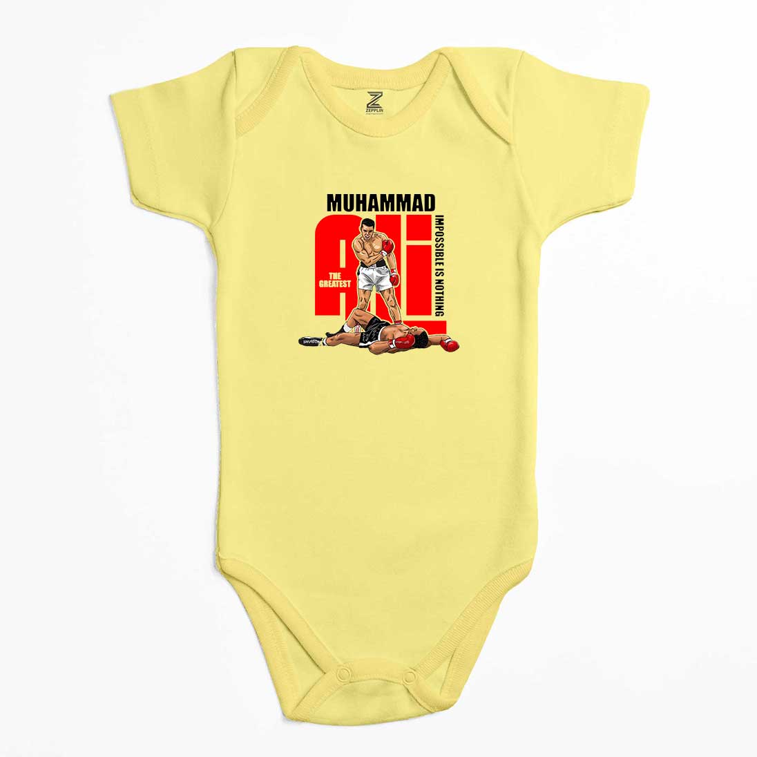Muhammad Ali The Greatest Renkli Bebek Body Zıbın