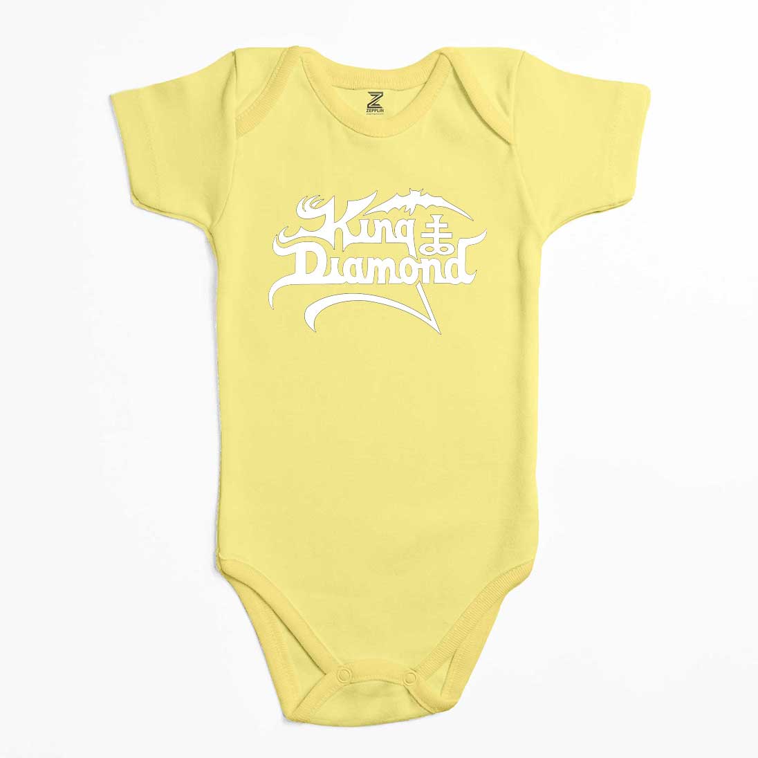 King Diamonds White Logo Renkli Bebek Body Zıbın