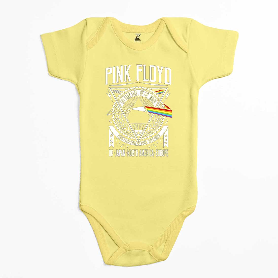 Pink Floyd Tour 1972 1973 Renkli Bebek Body Zıbın