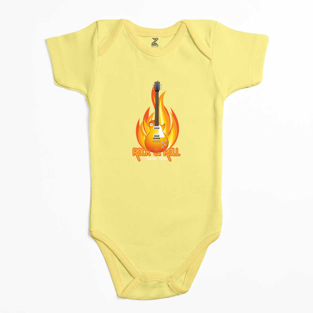 Rock Roll Renkli Bebek Body Zıbın