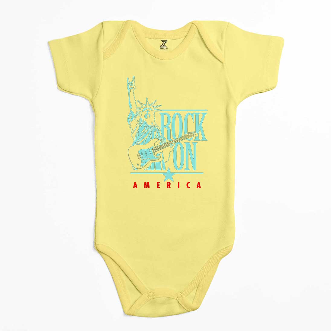 Rock On America Renkli Bebek Body Zıbın