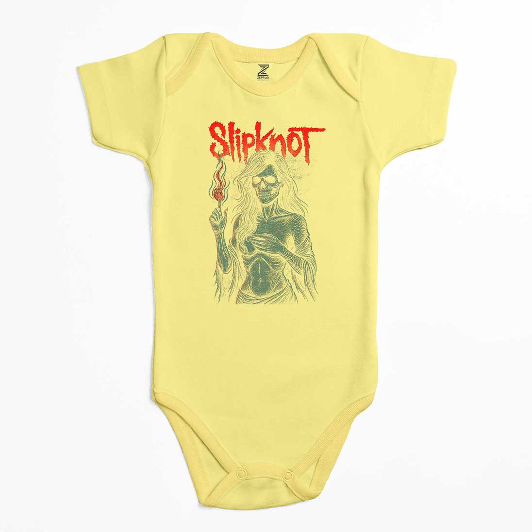 Slipknot Female Skeleton Hot Renkli Bebek Body Zıbın