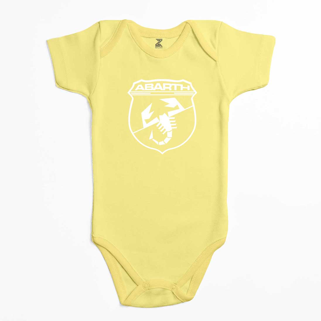 Abarth White Logo Renkli Bebek Body Zıbın