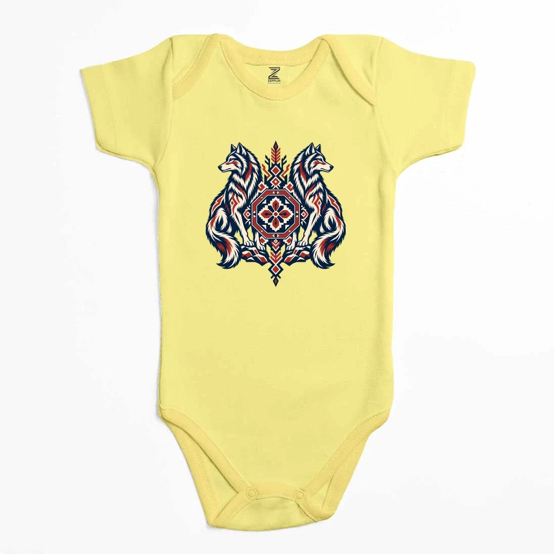Muhafız Bozkurtlar Renkli Bebek Body Zıbın