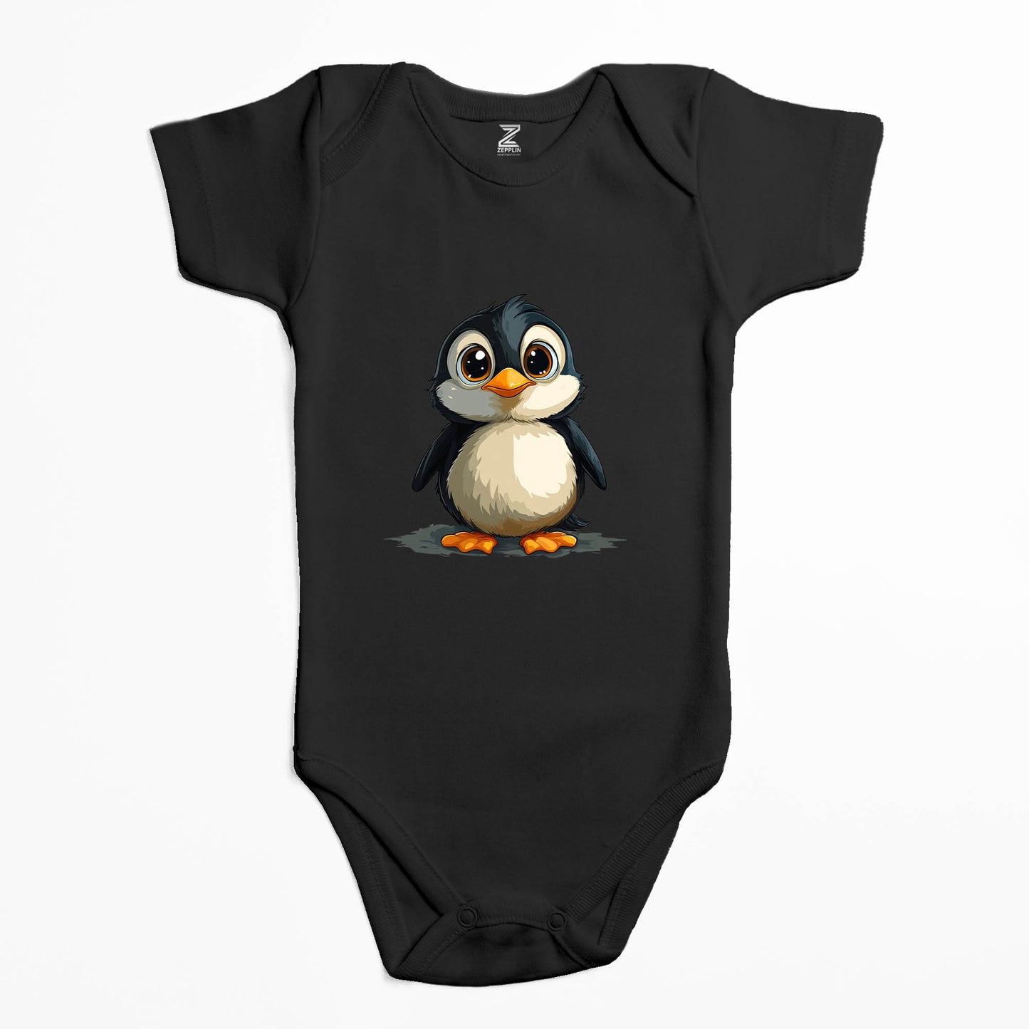 Şirin Penguen Renkli Bebek Body Zıbın