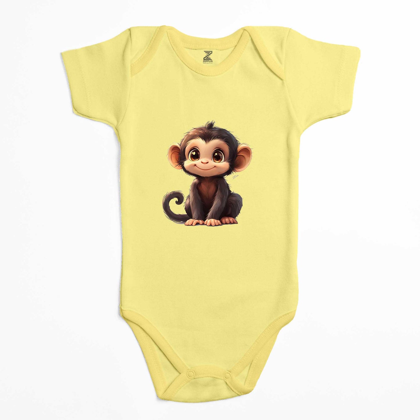 Şirin Maymun Renkli Bebek Body Zıbın