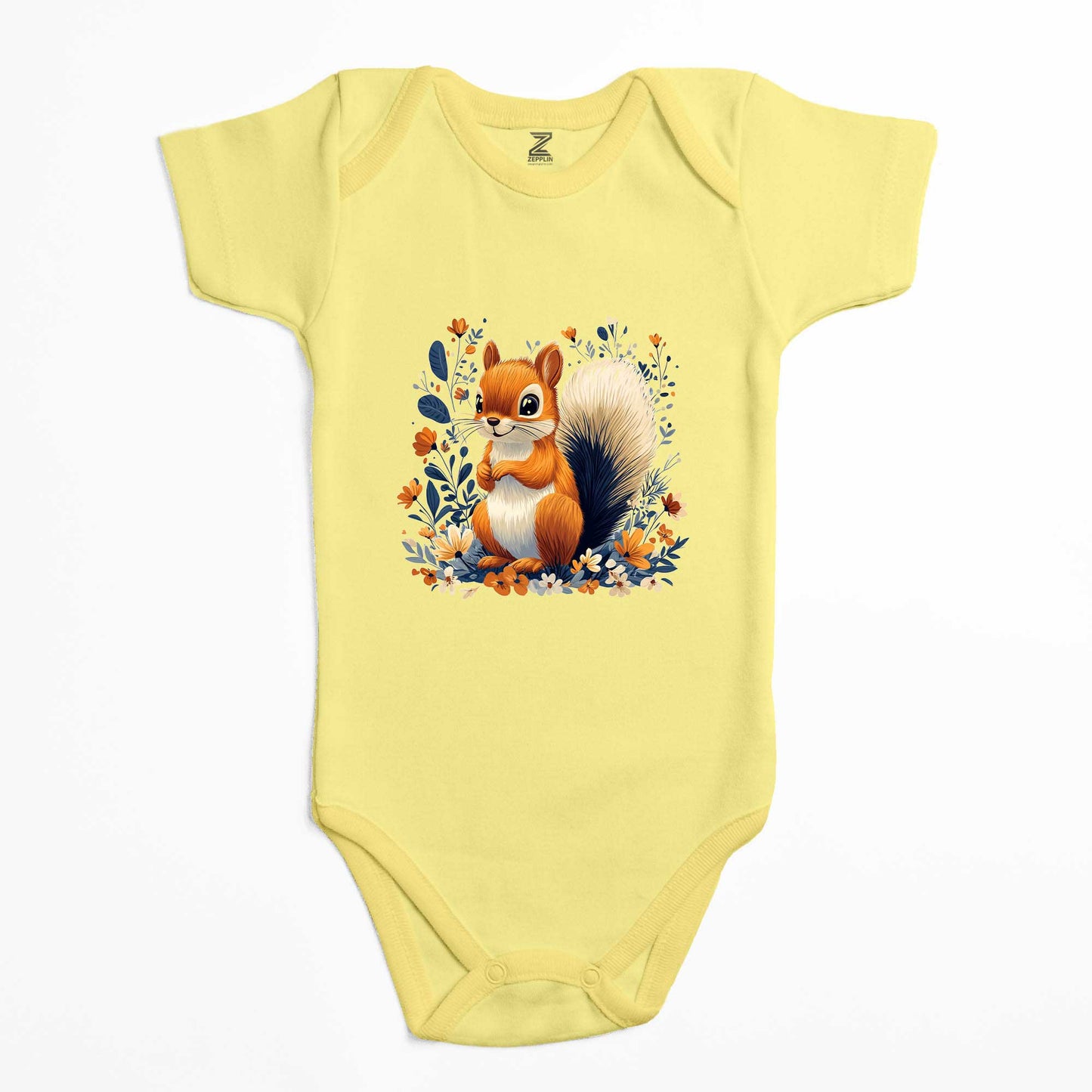Şirin Sincap Renkli Bebek Body Zıbın