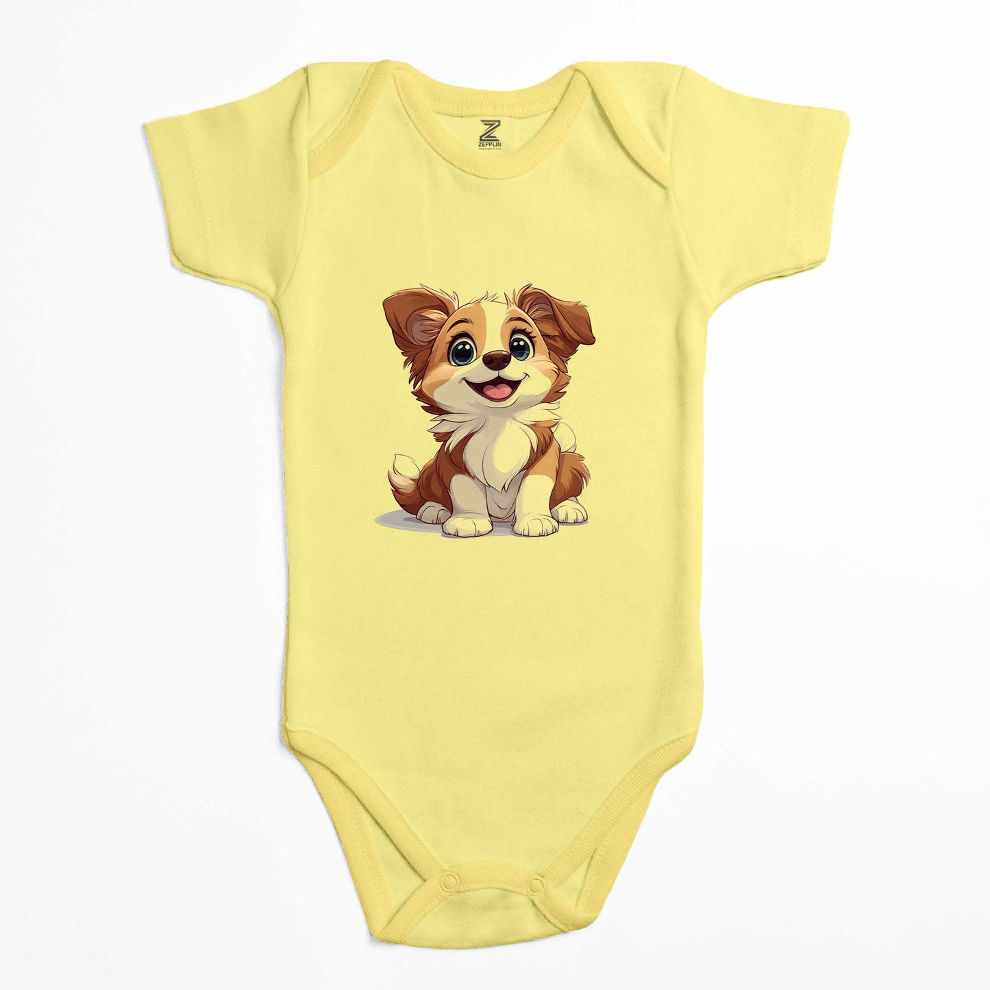 Tatlı Köpek Renkli Bebek Body Zıbın