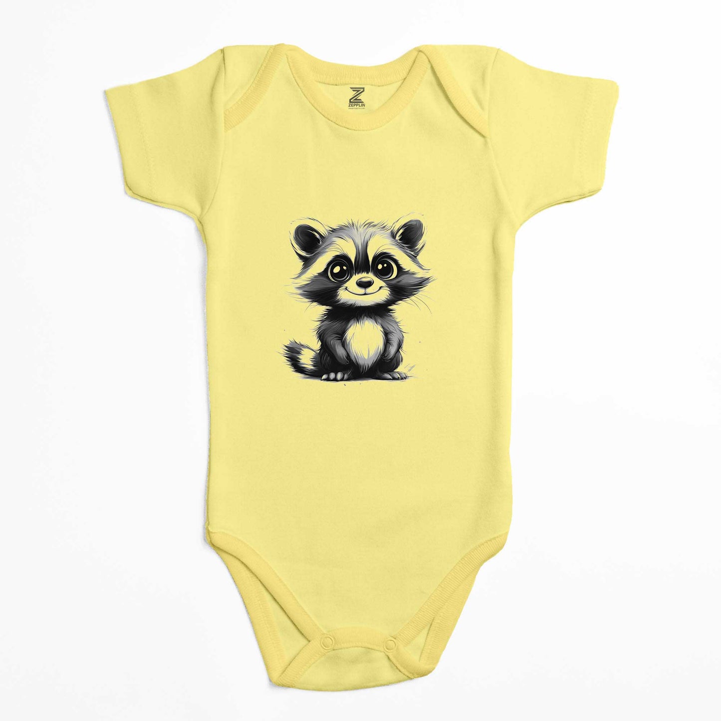 Rakun Renkli Bebek Body Zıbın