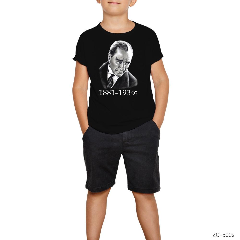 Atatürk Siyah Çocuk Tişört