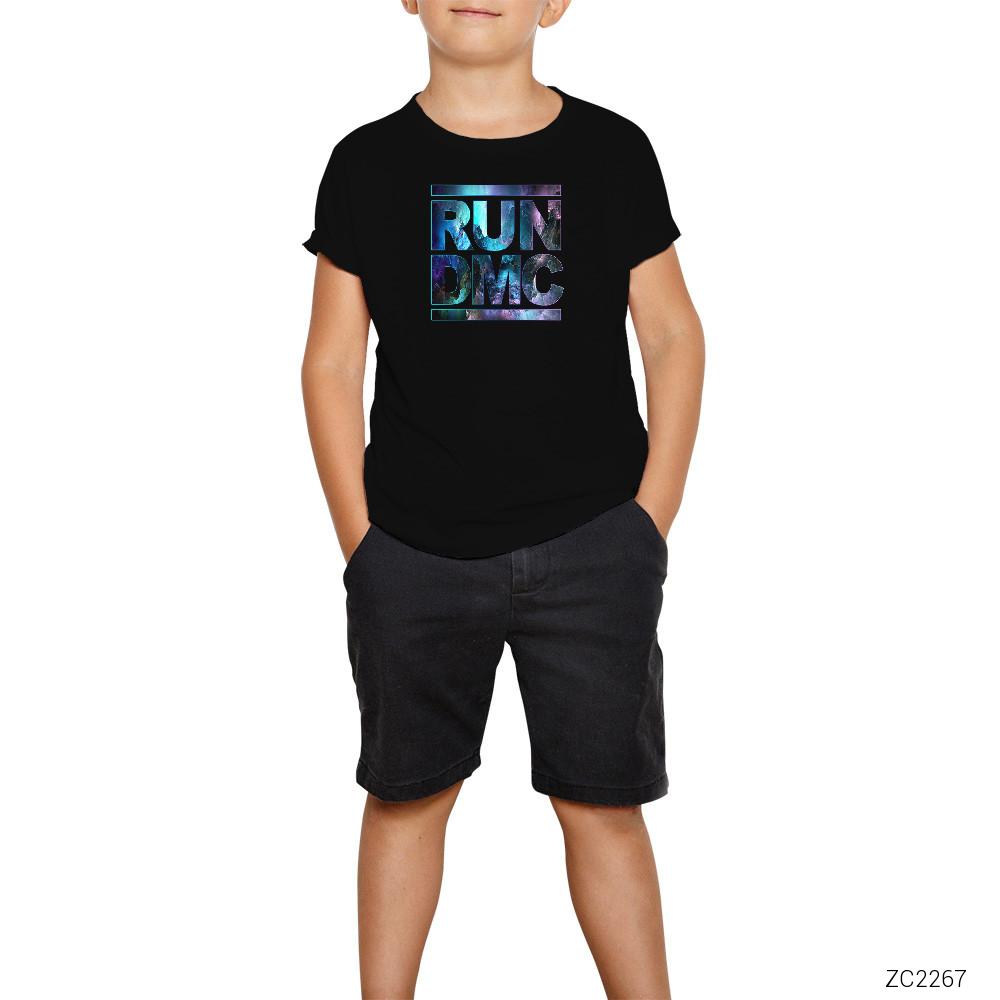Run Dmc Logo Siyah Çocuk Tişört