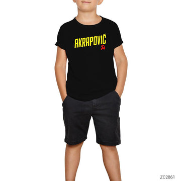 Akrapovic Logo Siyah Çocuk Tişört