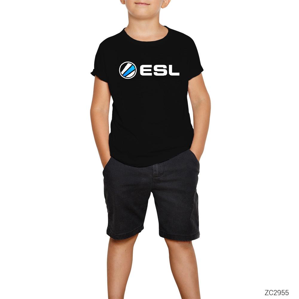 ESL Siyah Çocuk Tişört