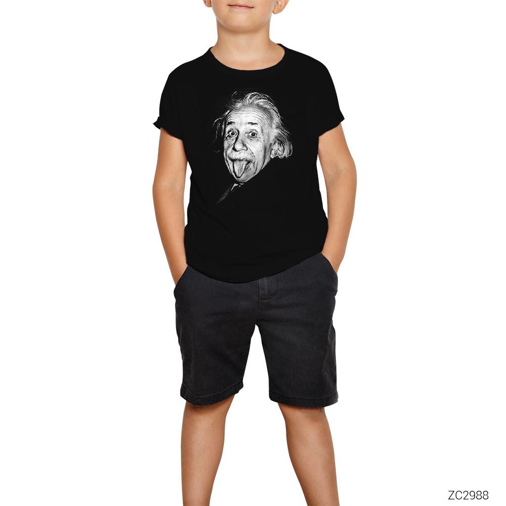 Einstein Siyah Çocuk Tişört