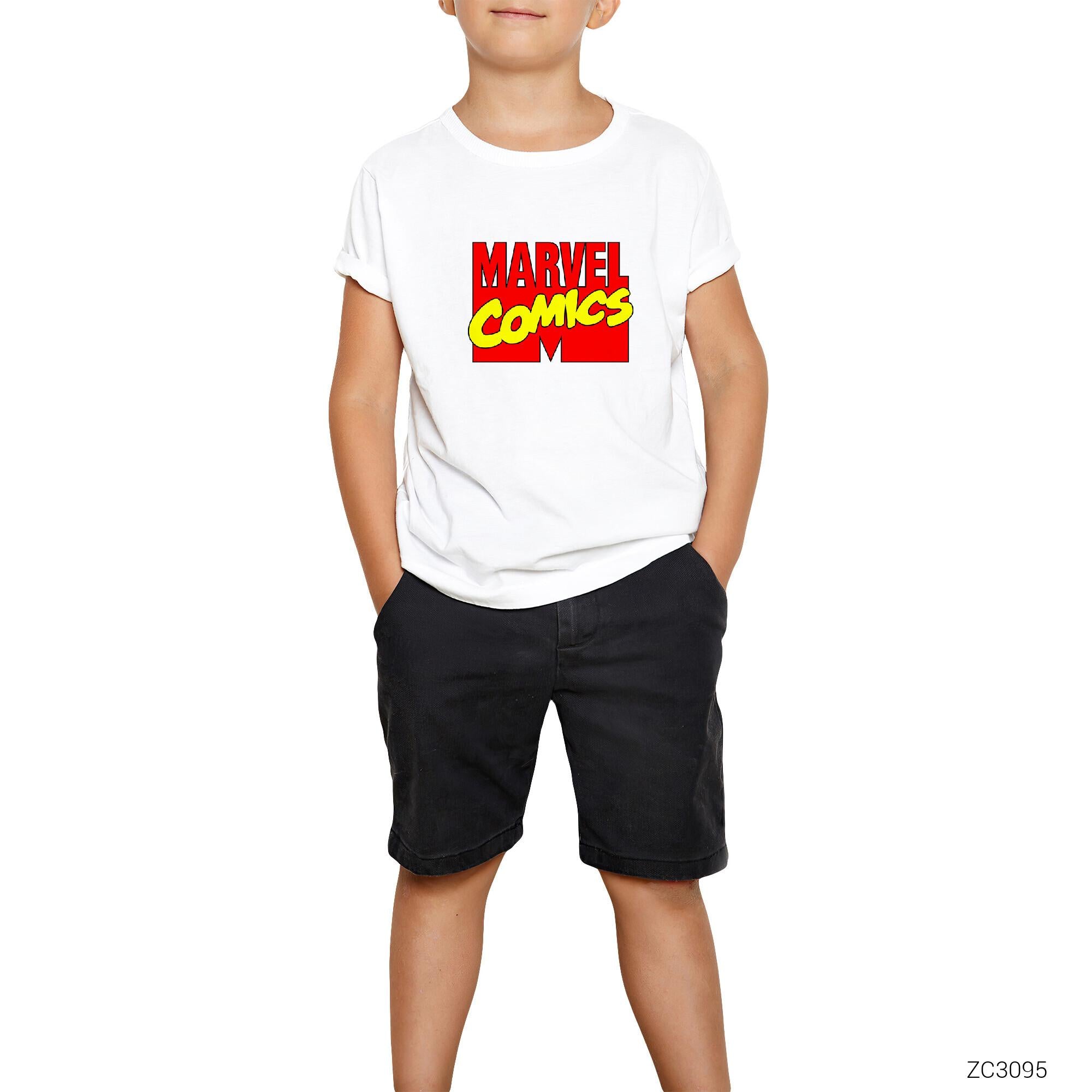 Marvel Comics Beyaz Çocuk Tişört